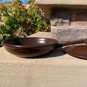 Longaberger Flameware Chocolate 8” Skillet